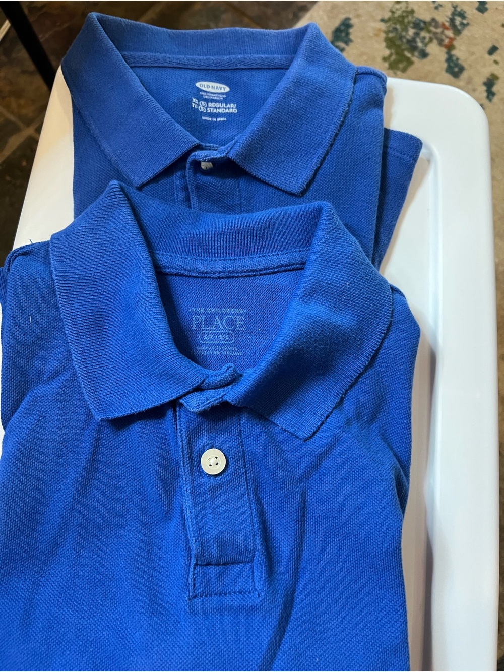 The Children's Place Royal Blue Polo Shirt - Short Sleeve Knit size 5